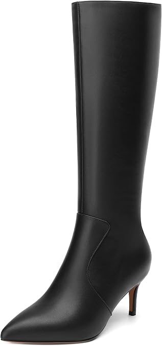 Knee High Boots for Women, Sexy Pointed Toe Stiletto High Heel Boots, Fashion & Classic Dress Shoes,Women Shoes for Workpalce, Street and Banquet.