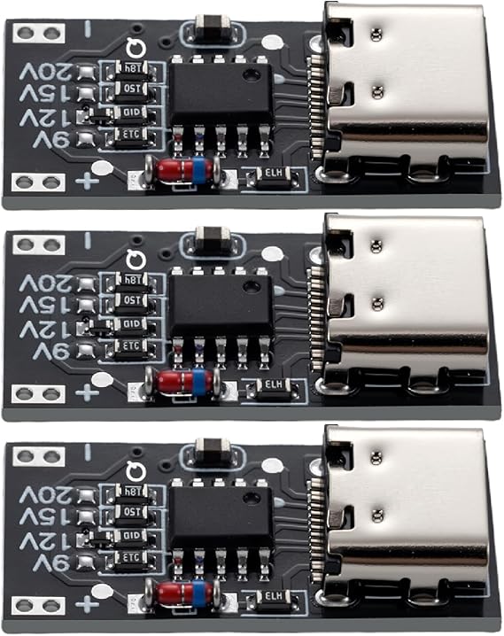 3 x PD/QC/AFC Decoy Board Fast Charging USB C Boost Module PD3.0 2.0 PPS/QC4+ FCP AFC Type-C Trigger Polling Detector Power Module