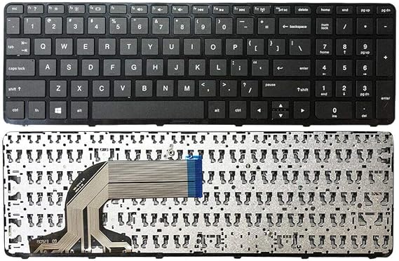 US Keyboard with Frame for HP Pavilion 15-G 15-G019wm 15-G020CA 15-G020DX 15-G020NR 15-G006AX 15-R035TX 15-G170NR 15-G210NR 15-G211DX 15-G220NR 15-G227WM 15-G227NR, P/N: 708168-001