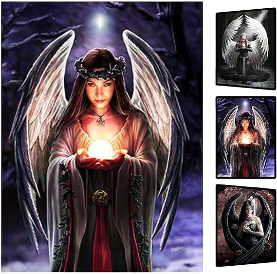 Light Angel Flip 3D Poster Wall Art Decor Print Unframed | 12x16 inches | Lenticular Posters & Pictures | Photo Memorabilia Gifts for Guys & Girls Bedroom