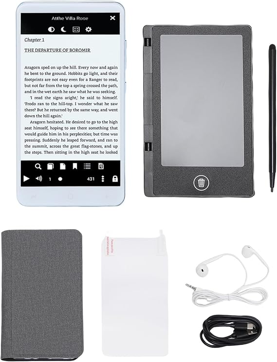 Tyenaza Electronic Book Reader for Android 5.1 System 1G 8G 5 Inch HD Inkless Capacitive Screen Ebook Reader for Video Sound Picture