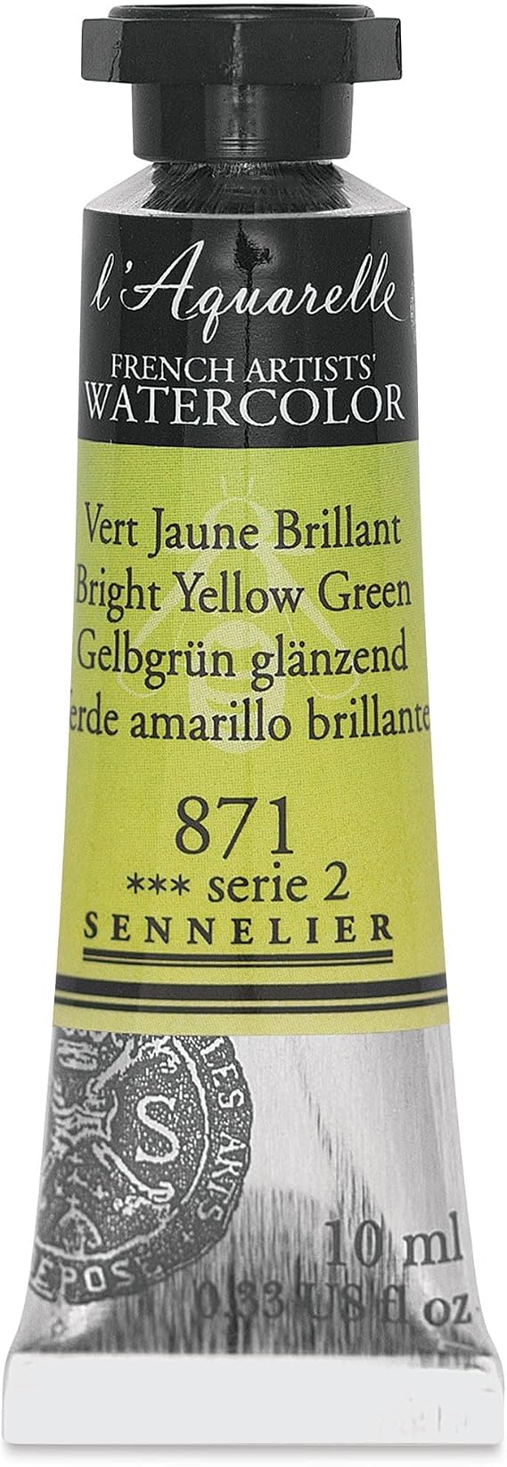 Sennelier French Artists' Watercolor, 10ml, Bright Yellow Green S2