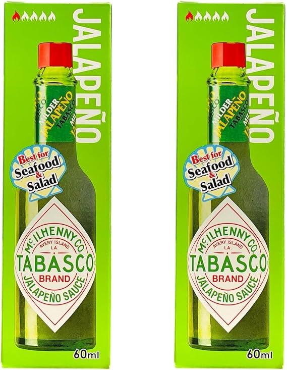 Jalapeno Sauce, 2.0 fl oz 60 ml x 2 Bottles, Spicy, Hot Sauce, Seasoning, Spicy, Cooking