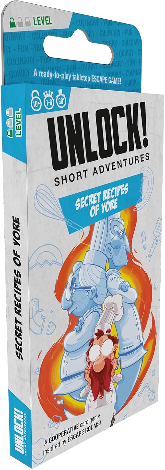 UNLOCK! Short Adventures 1: Secret Recipes of Yore - Immersive Escape Room Card Game for Kids and Adults, Ages 10+, 1-6 Players, 30 Minute Playtime, Made by Space Cowboys