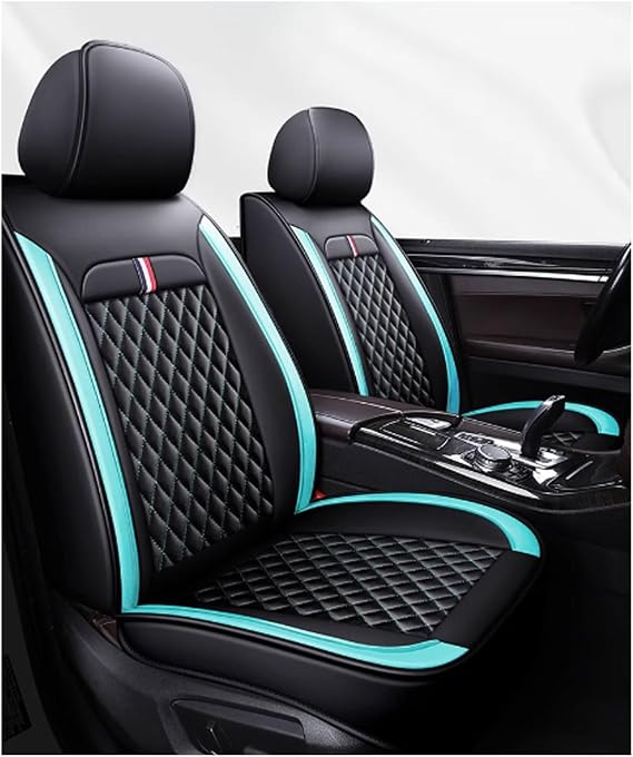 Car Seat Covers Full Set, Breathable Leather Seat Covers For Skoda Yeti (facelift 2013) 2014, 2015, 2016, 2017, 5 Seats Universal Seat Covers for Cars, Full Set Car Seat Protectors Waterproof(D)