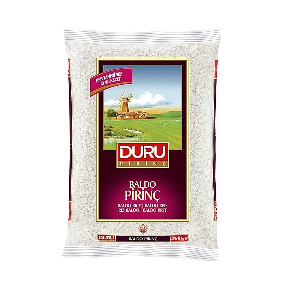 Duru Baldo Rice 88.2oz (2500 g), 100% Natural and Certificated, Non-GMO, Great for Vegan Recipes, Gluten Free