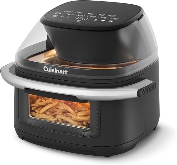 Cuisinart Air Fryer, ClearView Window & Digital Controls, 9-Quart | Family-sized basket air fryer with 5 functions, 3 air fry presets, and a spacious design to maximize airflow, AFC-9