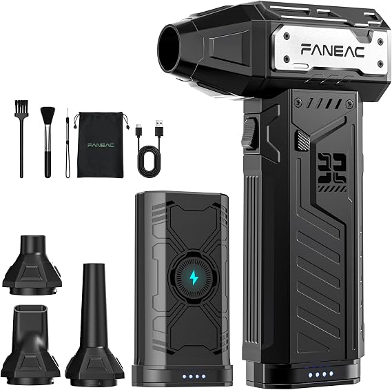 Electric Air Duster with 2 Swappable Battey Pack