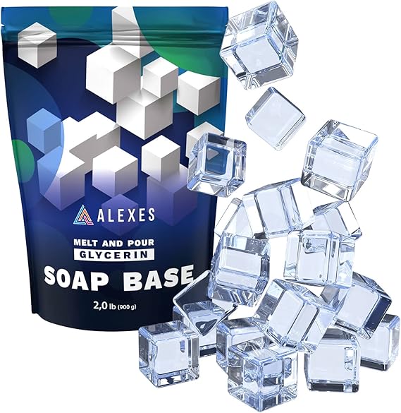Glycerin Melt and Pour Soap Base - Soap Base for Soap Making Melt and Pour Organic Clear Glycerin Soap Base - Soap Making Supplies - 2 lb Soap Melt and Pour Base