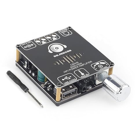 C50HS Bluetooth Amplifier Board TPA3116D2 high Fidelity chip 12-24V DC Input, Supports USB Flash Memory, AUX, Bluetooth Multiple Input Modes