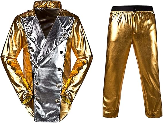 Men's Costume World Germany Tour Gold History Jacket with Pant