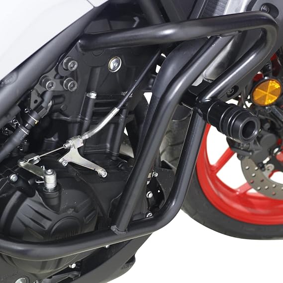 GP Kompozit Engine Guard Crash Bar Protection Black Compatible for Yamaha MT-25 / MT-03 2015-2024