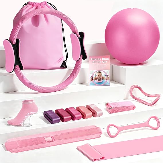 Pilates Kit for Women, Home Workout Set, 13" Magic Circle