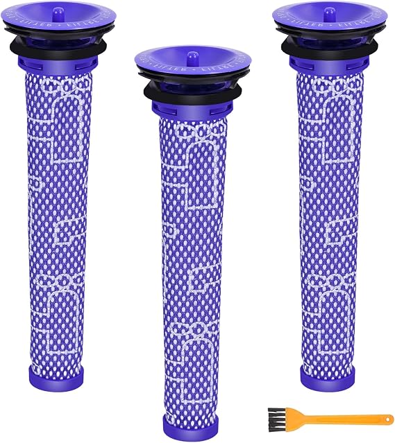 3Pack Pre Filters Replacement for Dyson - Vacuum Filter Compatible with V6 V7 V8 DC59 DC58 Replaces Part 965661