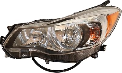 Halogen Headlights Headlamps for 2012-2016 Subaru Crosstrek Imprezafor 2013 2014 Subaru XV Crosstrek, Left & Right Side Headlight Assembly Head Lamps Front Head Lights Left Driver Side
