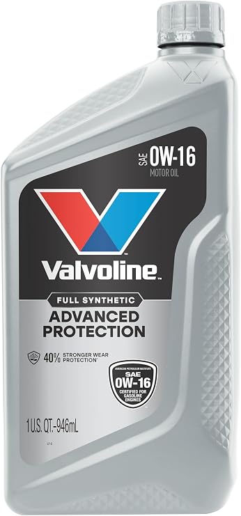 Valvoline Advanced Full Synthetic SAE 0W-16 Motor Oil - 1 Quart