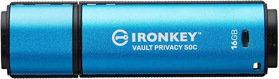 Kingston IronKey Vault Privacy 50 USB-C 16GB Flash Drive