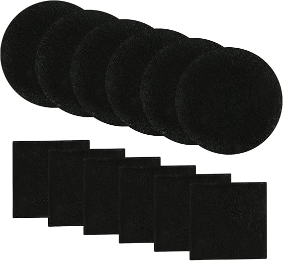 Resinta Compost Bin Filters - 12 Pack Refill Set, Round and Square