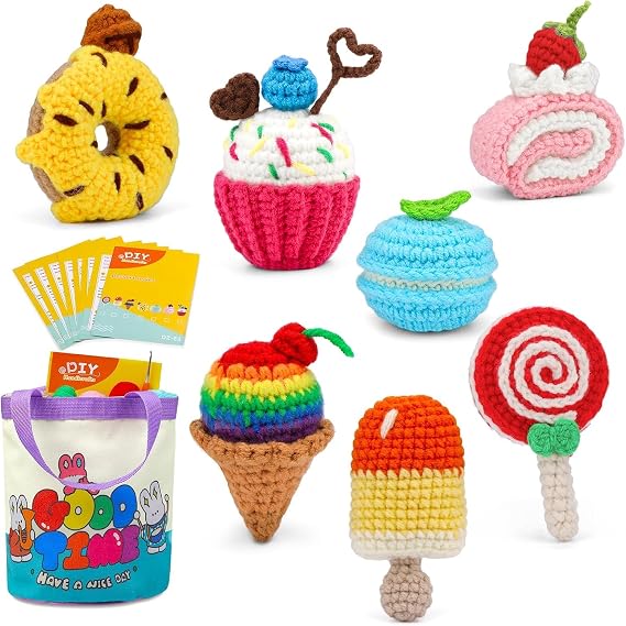 Crochet Kits for Beginners and Experts, Includes Yarn, Hooks, and Patterns