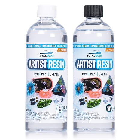 TotalBoat Artist Epoxy Resin - 1 Quart Kit for Resin Art and Crafting