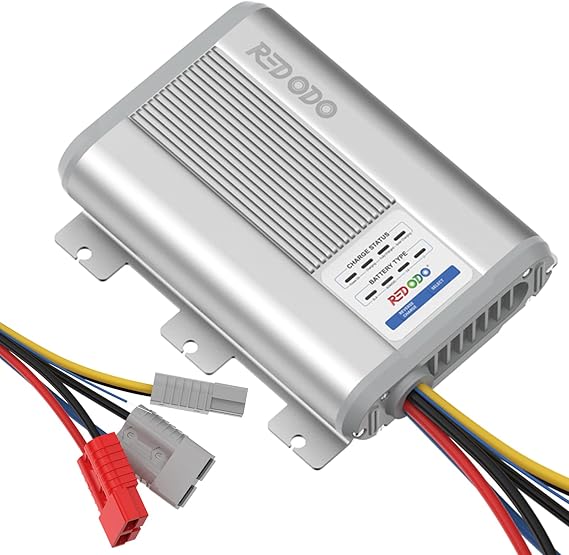 Redodo 12V 40A DC-DC Lithium Battery Charger with MPPT, 14.6V Output