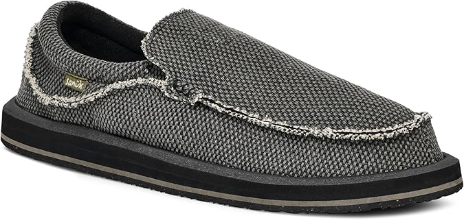 Sanuk Mens Chiba Loafers for Men | Mens Shoes | Slip On Shoes for Men | Men's Slip-on Loafers | Comfort Foam Footbed