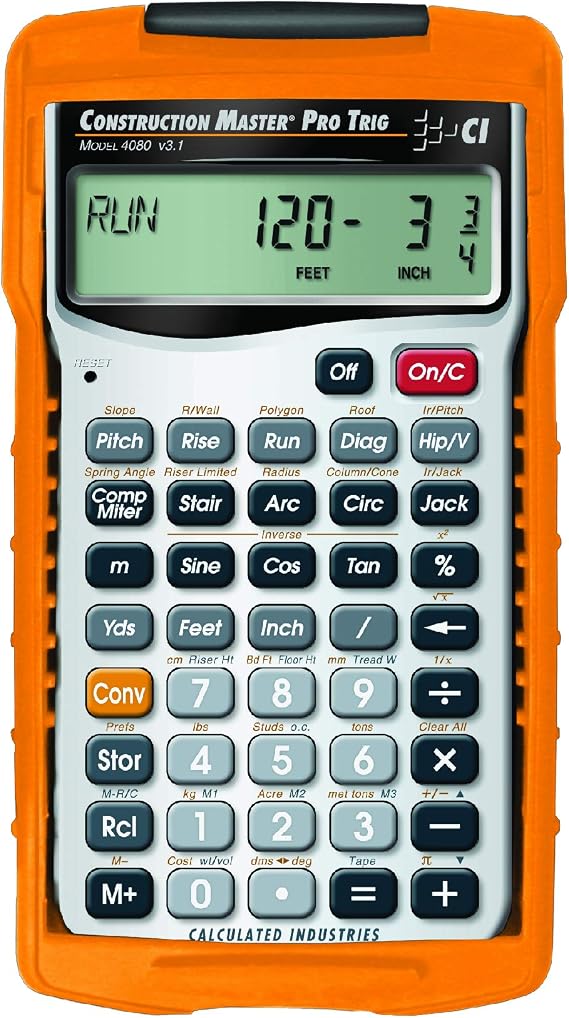 Calculated Industries 4080 Construction Master Pro Trig Calculator
