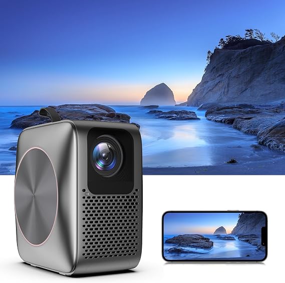 Auto Focus Projector, Native 1080P Projector 4K Supported, 5G WIFI FHD LCD Projector, Bluetooth 5.2, Smart Projector, Smart Home Movie Projector