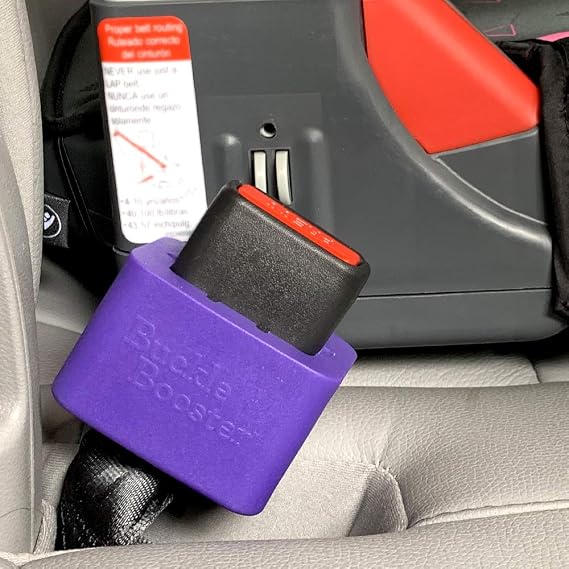 Seat Belt Buckle BoosterTM (BPA Free) - Raises Your Unrcessed Rear Seat Belt for Easy Access - Stop Fishing for Buried Seat Belts - Ensures Upright Positioning for Quick and Easy Buckling (1)