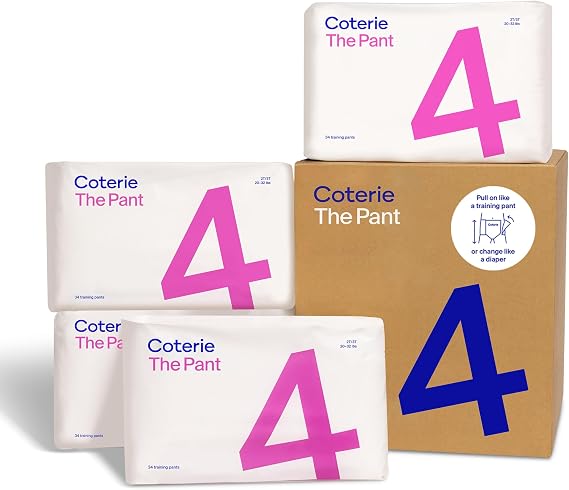 Coterie The Pant, Size 4 Refastenable Training Pants (2T/3T, 20-32lbs)