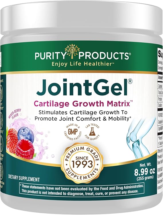 Purity Products - JointGel - Collagen Peptides for Joints + MSM Powder