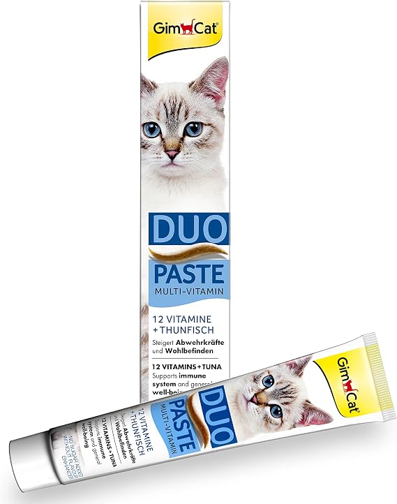 GimCat Multi-Vitamin Duo Paste Tuna Kediler İçin Tamamlayıcı Mama + 12 Vitaminli 50 g