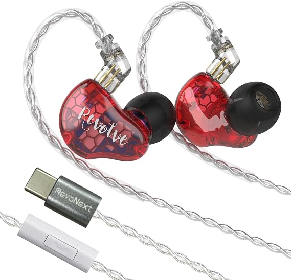 RevoNext HiFi Ear Headphones (RH216 Red)