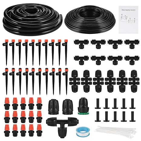 Faburo 234FT/71M Irrigation System Kit for Outdoor Plants Automatic Garden