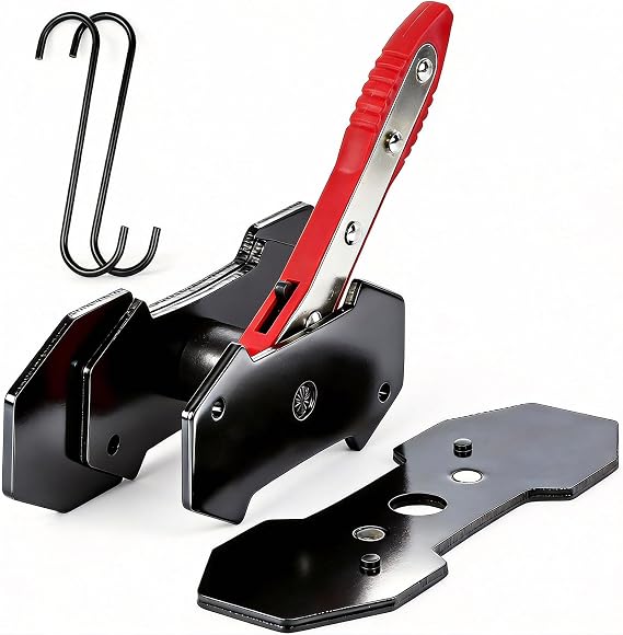 Brake Caliper Compression Tool with 2 Steel Plates & 2 Hooks, 360° Ratcheting Piston Compressor for Single Twin Quad Pistons - Fits Cars, Trucks, SUVs