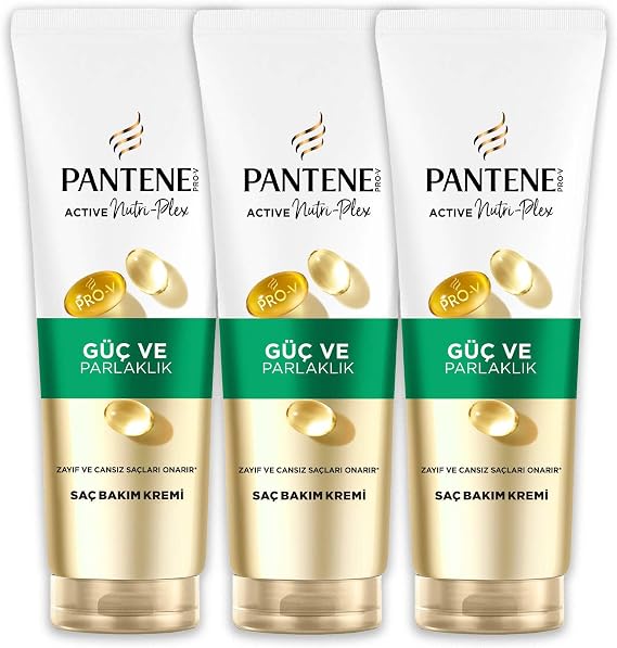 PANTENE Güç ve Parlaklık Saç Kremi 275 ml 3lü paket