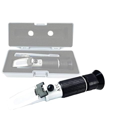 Honey Tester Refractometer, Honey Moisture Water Range 13-25 Percent, With ATC