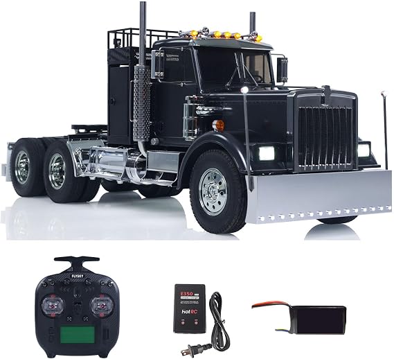 56336 6x4 1/14 RC Tractor Truck RTR Remote Control Lorry Car Model Light Sound Smoke Unit ST8 Radio Hobby Grade Model for Adult(Upgraded Vertion)