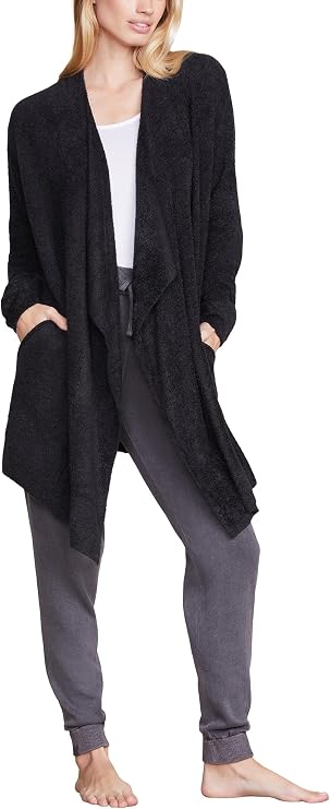 Barefoot Dreams CozyChic Lite Island Wrap Cardigan for Women, Soft Lightweight Knit with Pockets