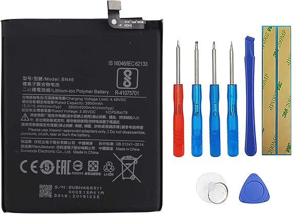 Battery BN46 Compatible with Note 8 /Note 8T /Redmi 7 with Tools