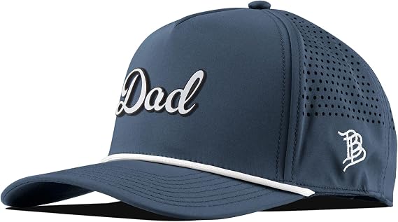 Branded Bills Dad Script Hat for Men, Adjustable Snapback