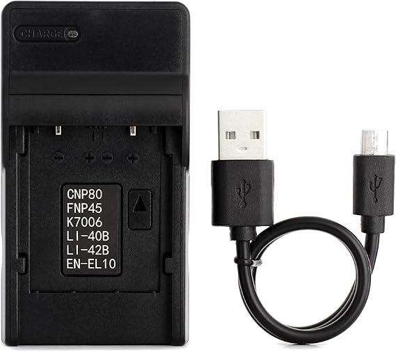 Norifon NP-45 USB Charger for Fujifilm FinePix JX250, JX400, J38, J10, J20, JX520, JX580, JX300, JX680, JX370, JV200, JV100, JZ250, JZ100, JZ300, T550, T200, T350, T310, XP60 Camera and More