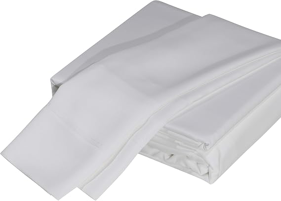 Top Split Head Queen Sheets for Adjustable Bed-800-Thread Count-100% Cotton Top Split Sleep Number Bed Sheets White, Split Down 34''Inch from The Top, Fits Mattress Upto 15'' Deep Pockets