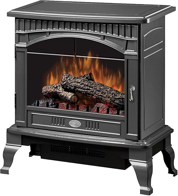 DIMPLEX DS5629GP Traditional Electric Stove, Glossy Pewter, Grey, Gray