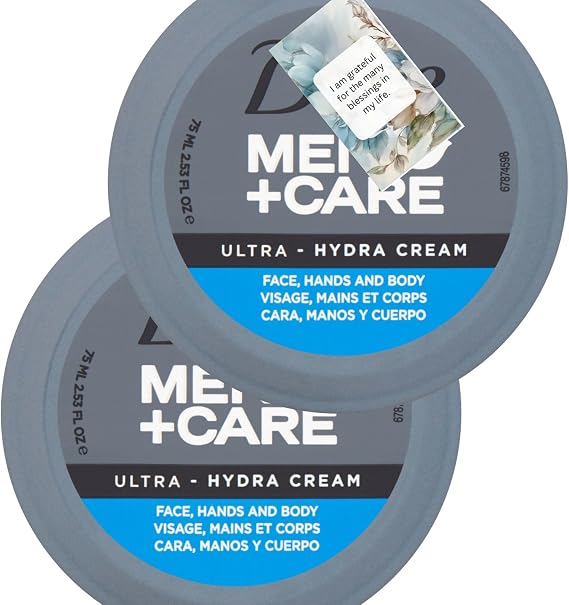 Cream Bundle With Men Ultra Hydra Face, Hands & Body Moisturising Cream 75ml (2 Pack) – By Oerich Gift