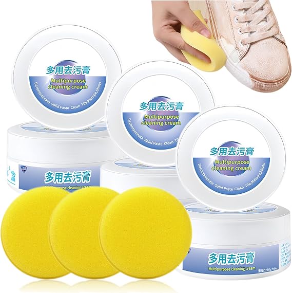 Shoes Stain Removal Cream, 2023 New Multi-Functional Cleaning and Stain Removal Cream, Shoes Multifunctional Cleaning Cream, Multipurpose Cleaning Cream (3Pcs)