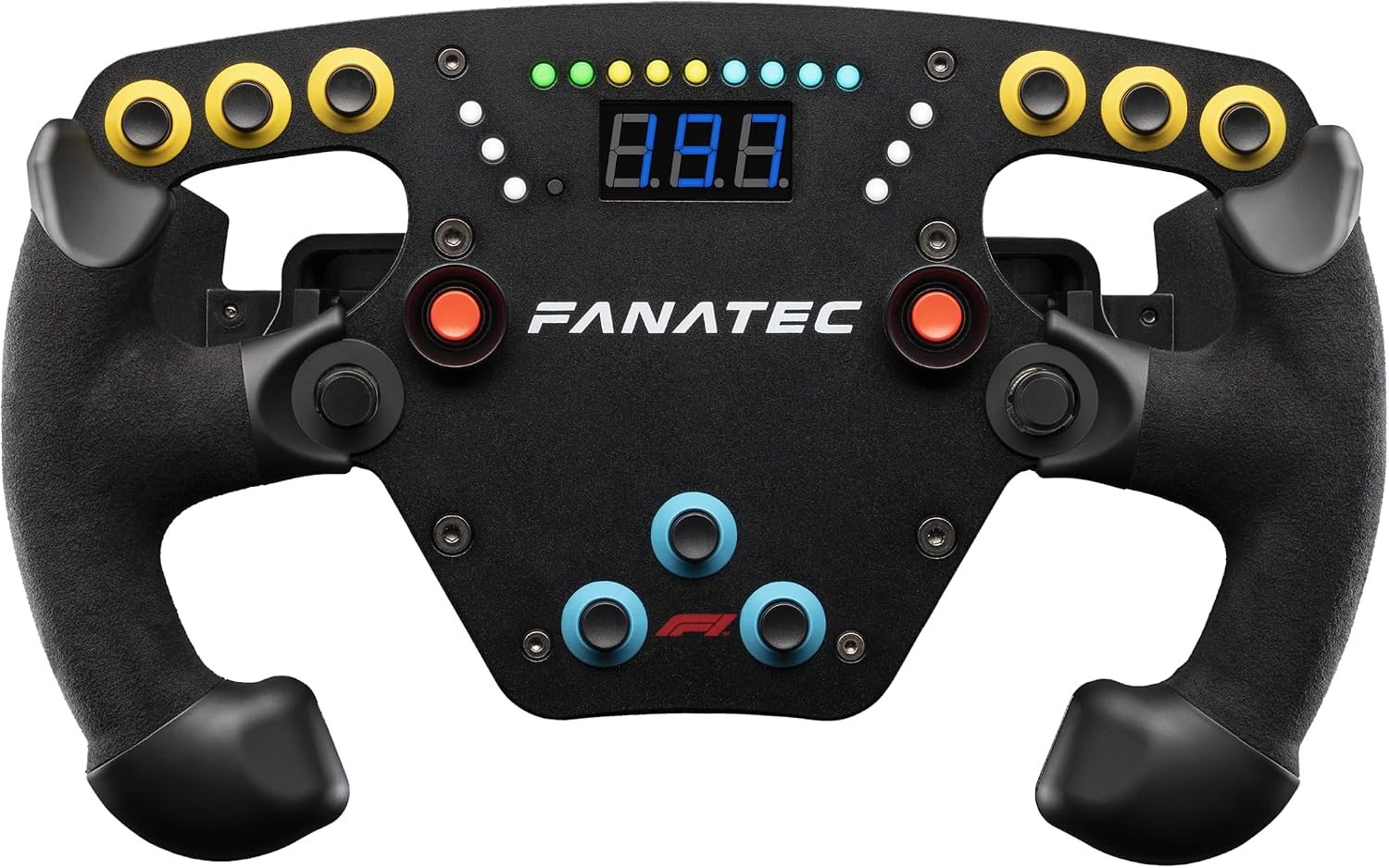 FANATEC ClubSport Shim Racing Steering Wheel F1 Esports V2 - Officially Licensed Formula 1 Grips Alcantara Grip, LED Display, Magnetic Shifter, Vibrating Motor - PC CRD-9020010-WW