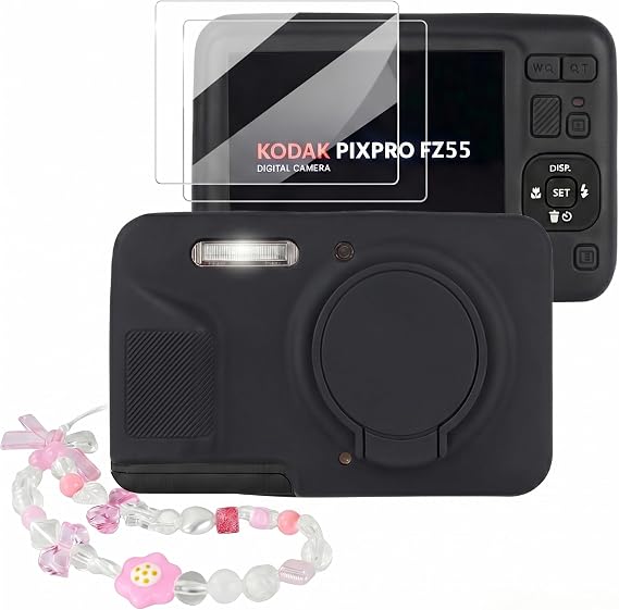 Camera Case for Kodak PIXPRO FZ55 with 2-Pack Screen Protector