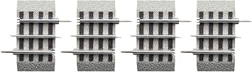 Lionel FasTrack 1.75-Inch Straight O Gauge Train Track 4-Pack, Lionel O Gauge 3-Rail FasTrack Expansion Track for Model Train Layouts & Railroad Sets, Age 14+