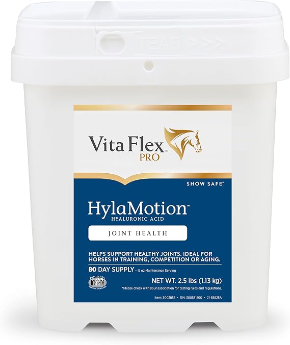 Vita Flex Pro Hylamotion Hyaluronic Acid Horse Joint Supplement, 2.5 lbs